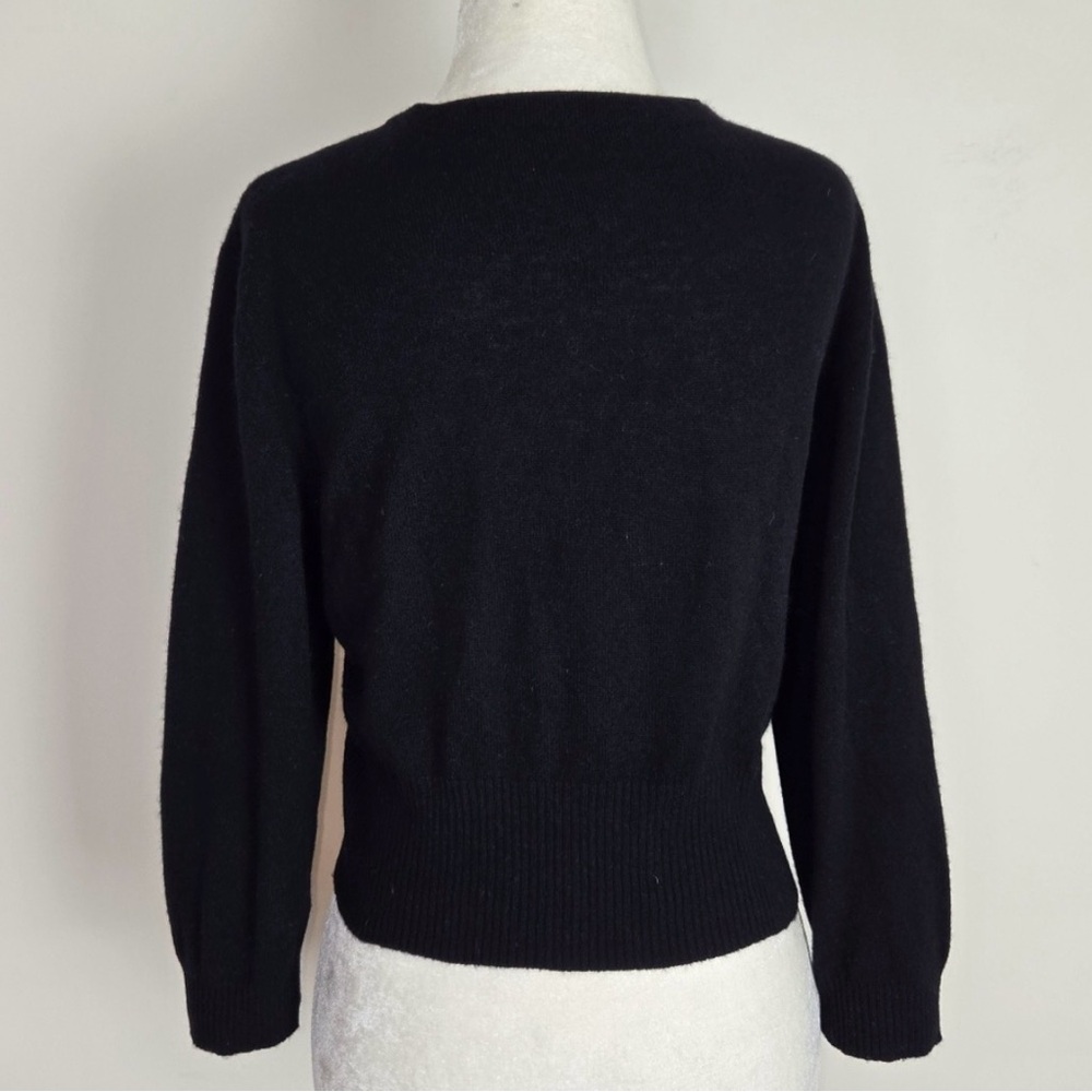 VINTAGE Cashmere Cropped Cardigan - Picture 4 of 5
